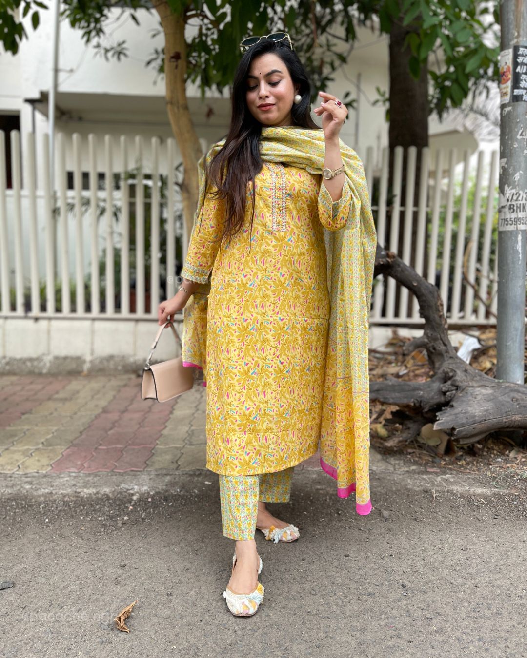 Print on print summer cotton set