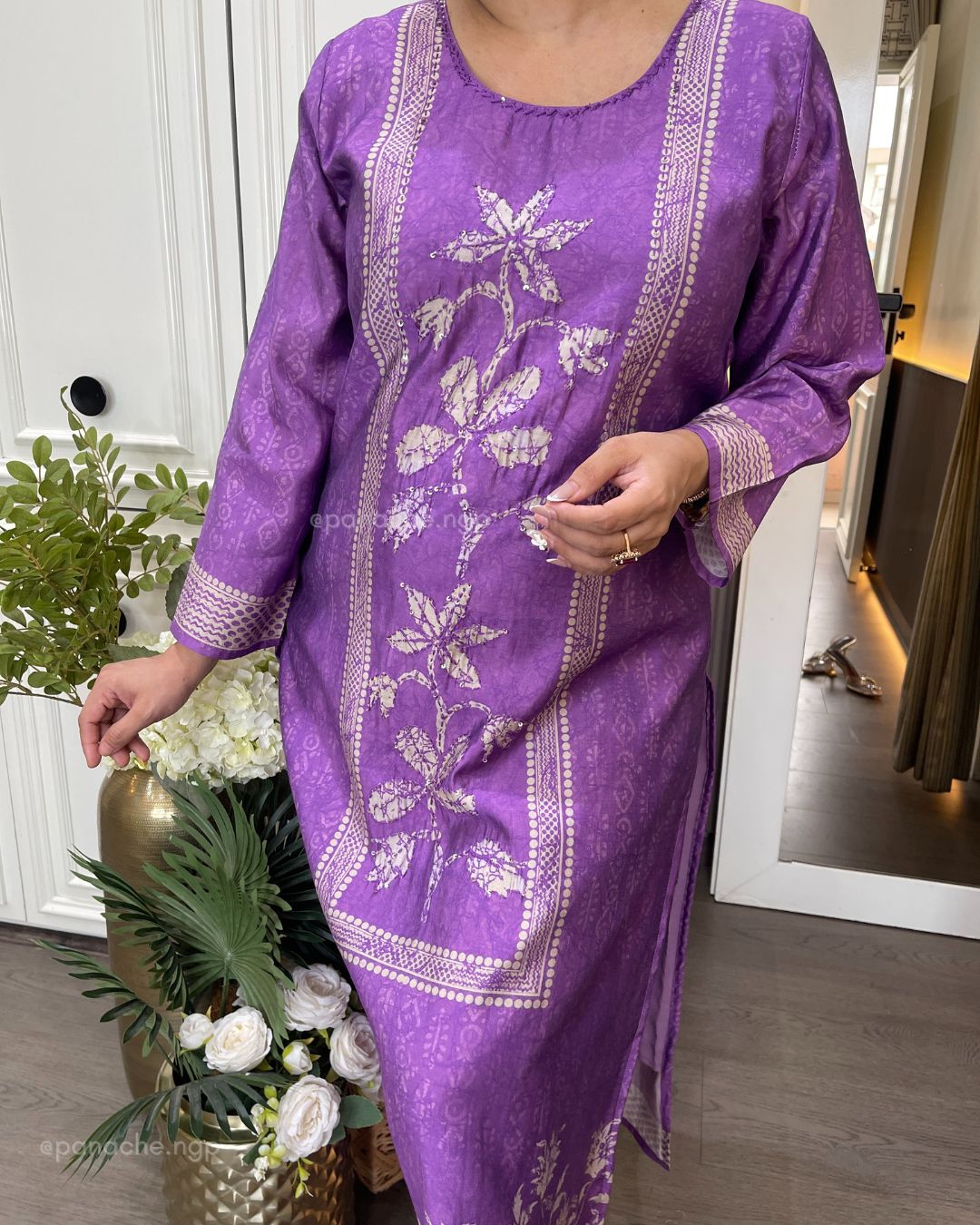 Lavender muslin set