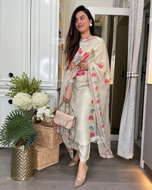 Abstract Summer muslin set