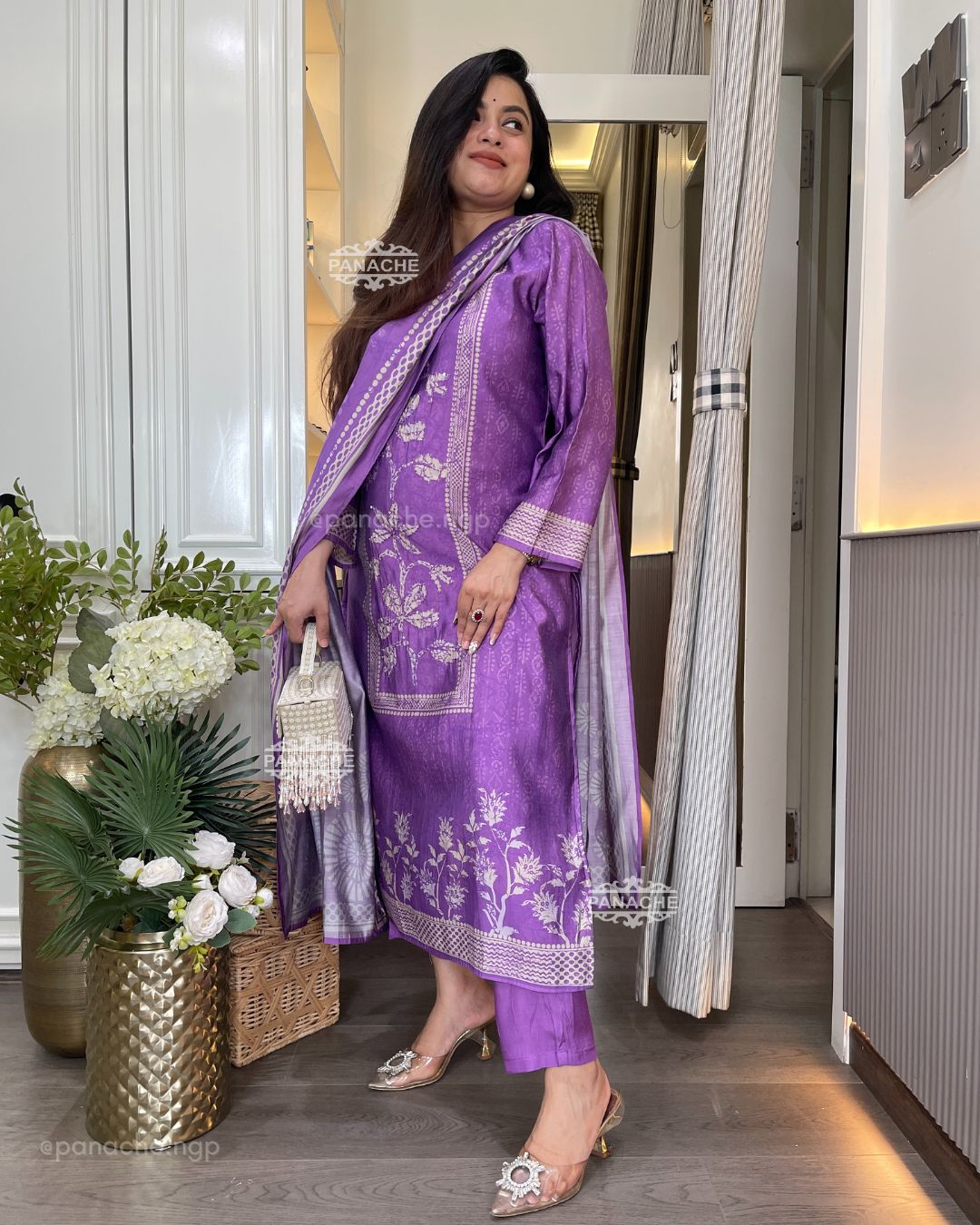 Lavender muslin set