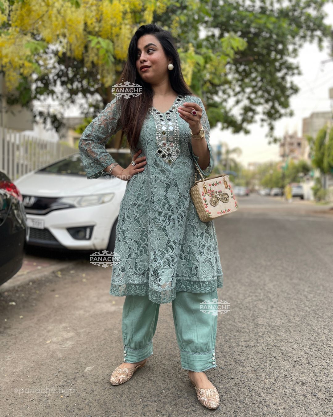 Mirror lace coord