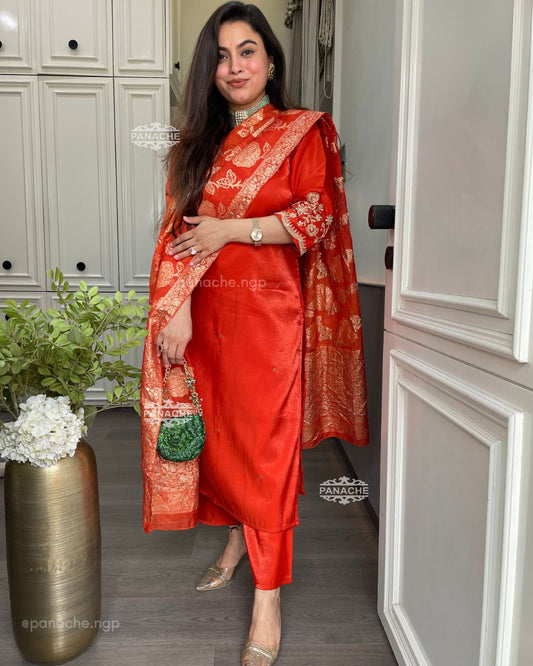 Partywear pittan suit set