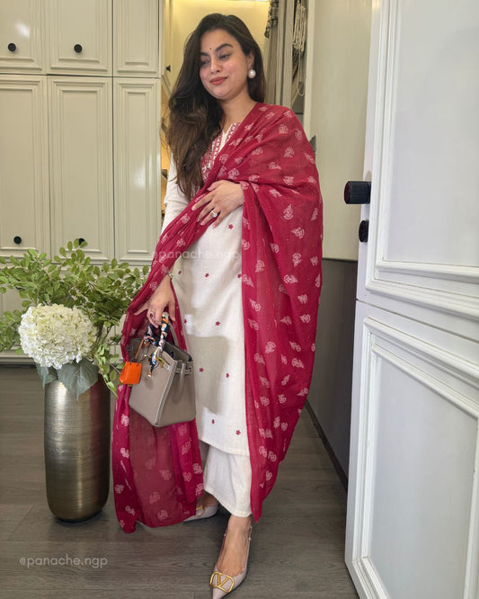 Cotton embroidered sets