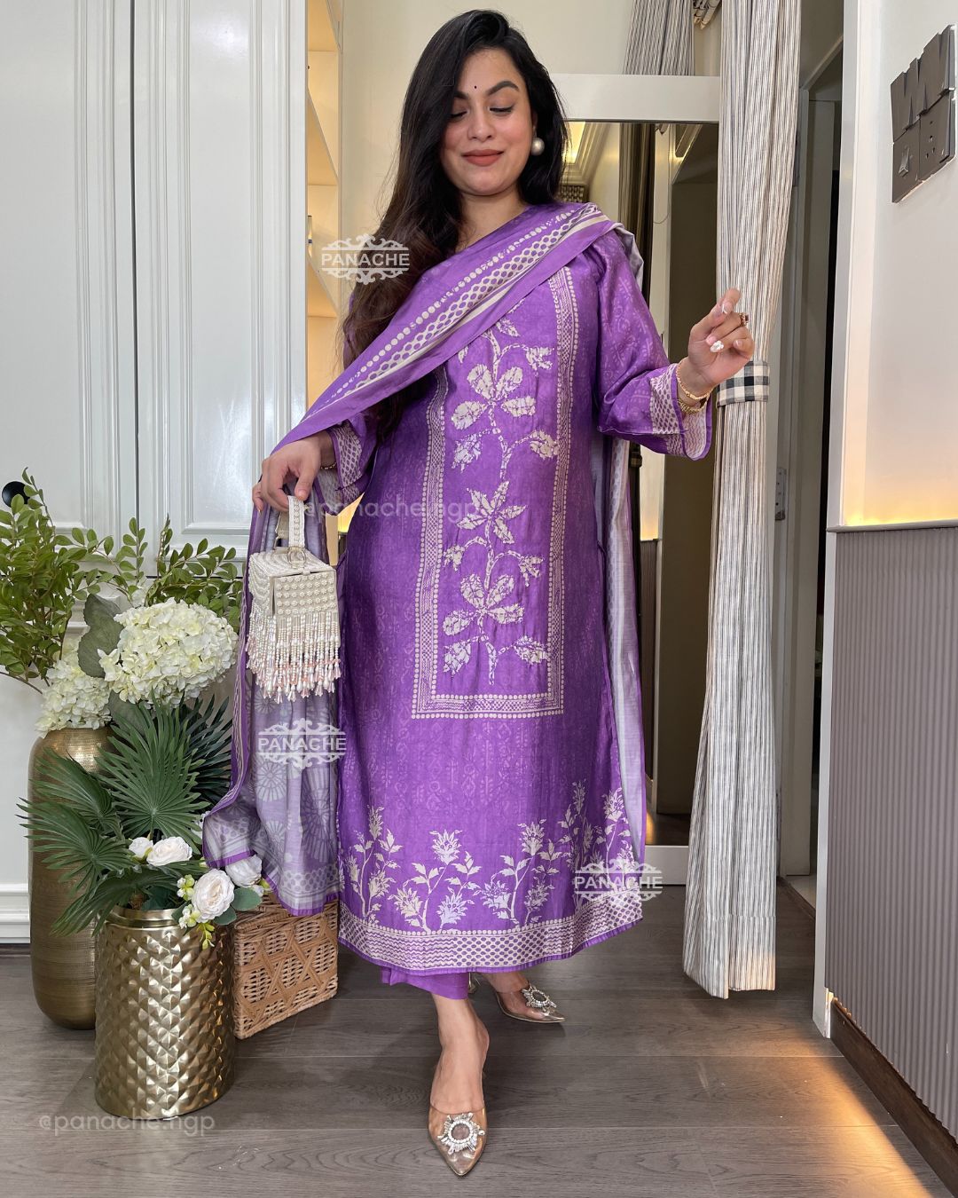 Lavender muslin set