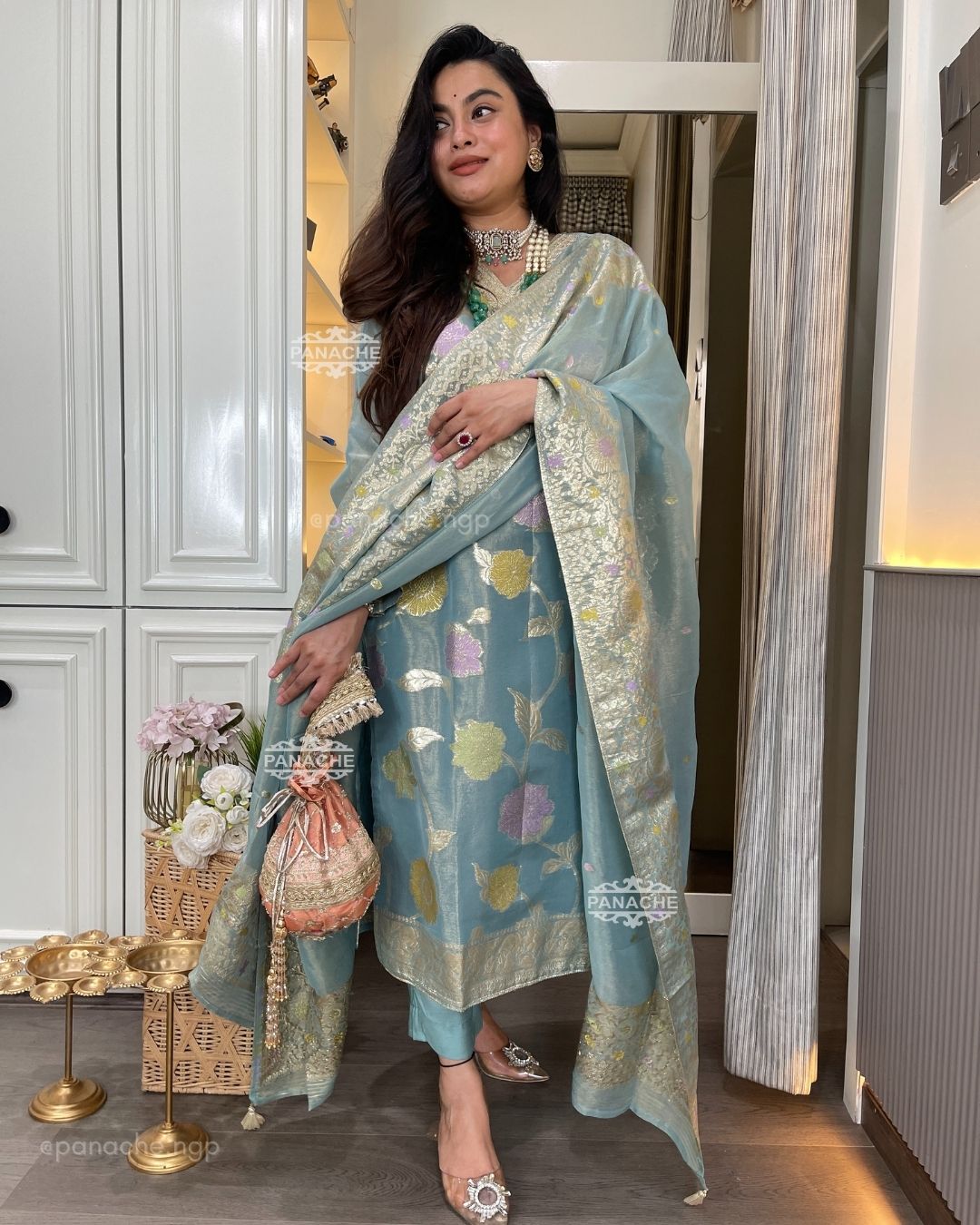 Woven zari pret set