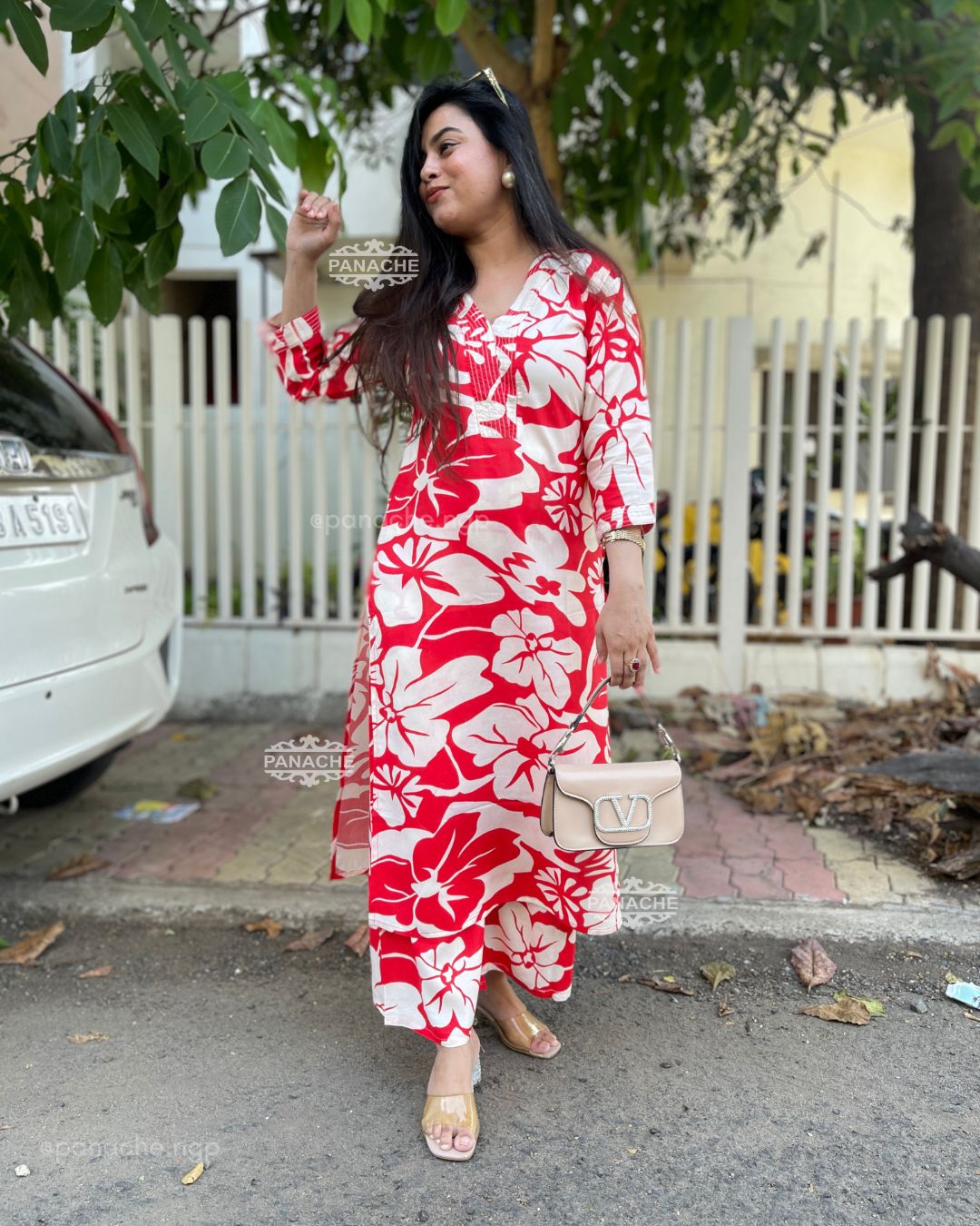 Fiza printed coord set