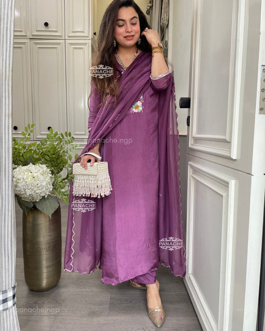 Lavender Sitara set