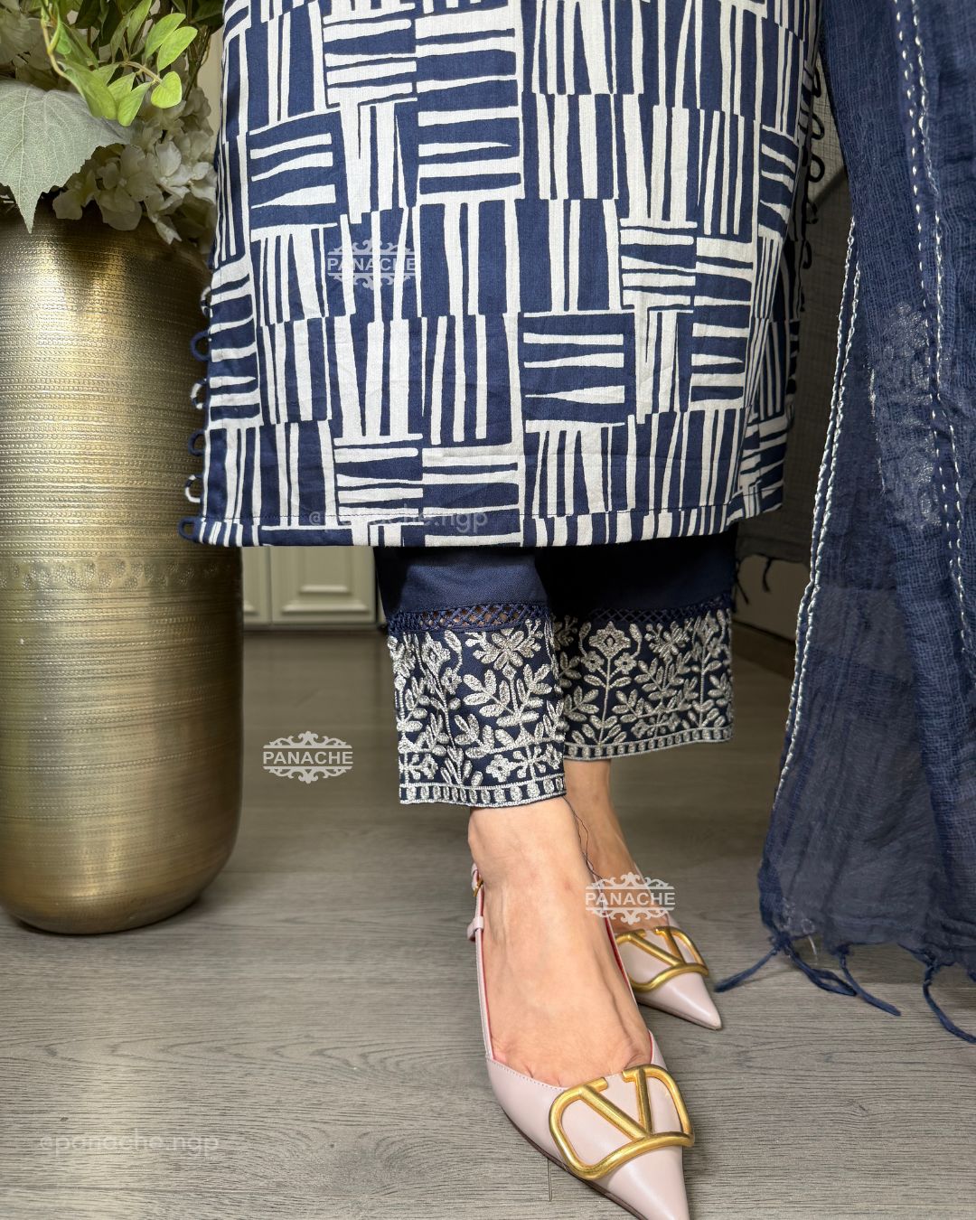Navy grace suit set