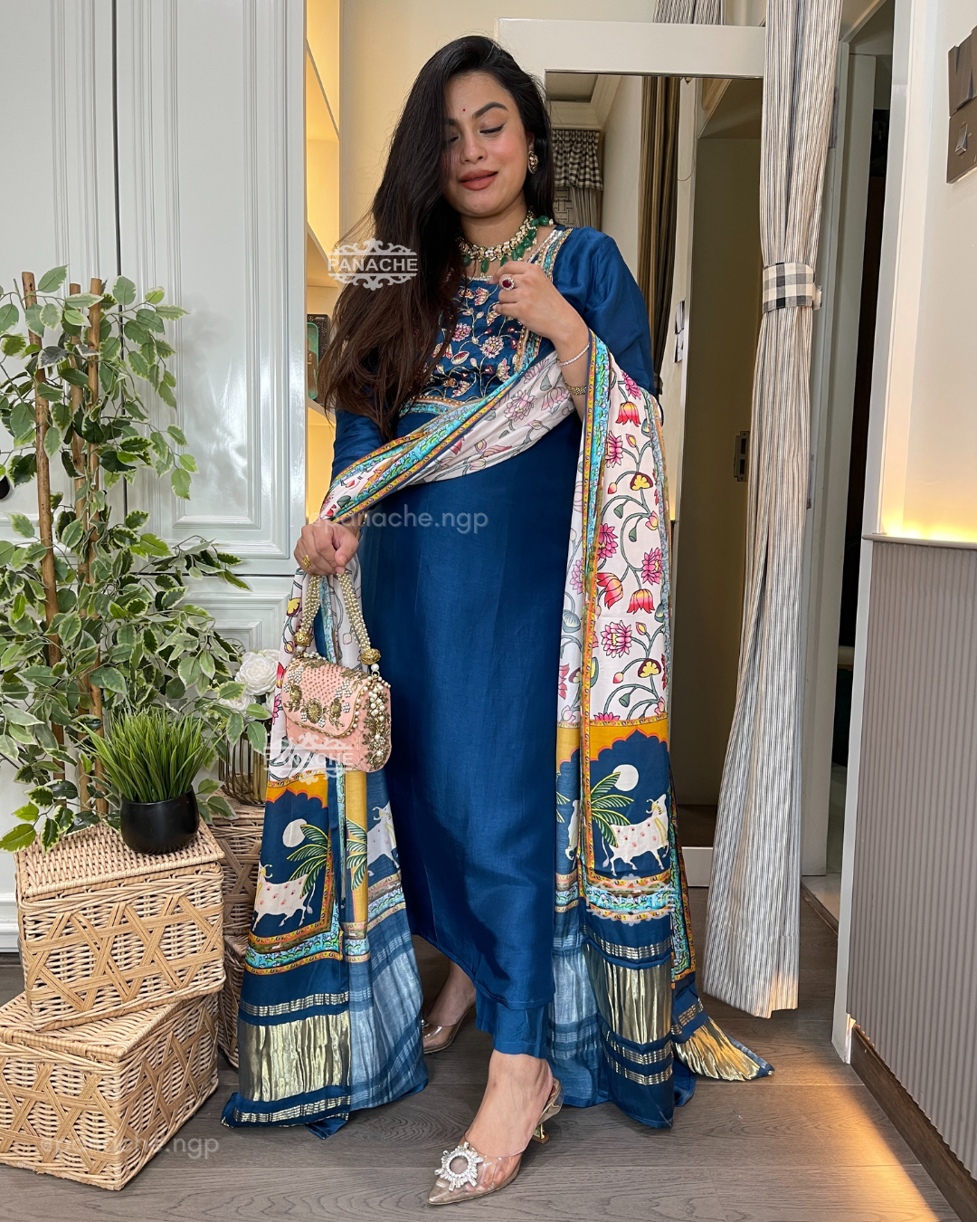 Teel gajji suit set