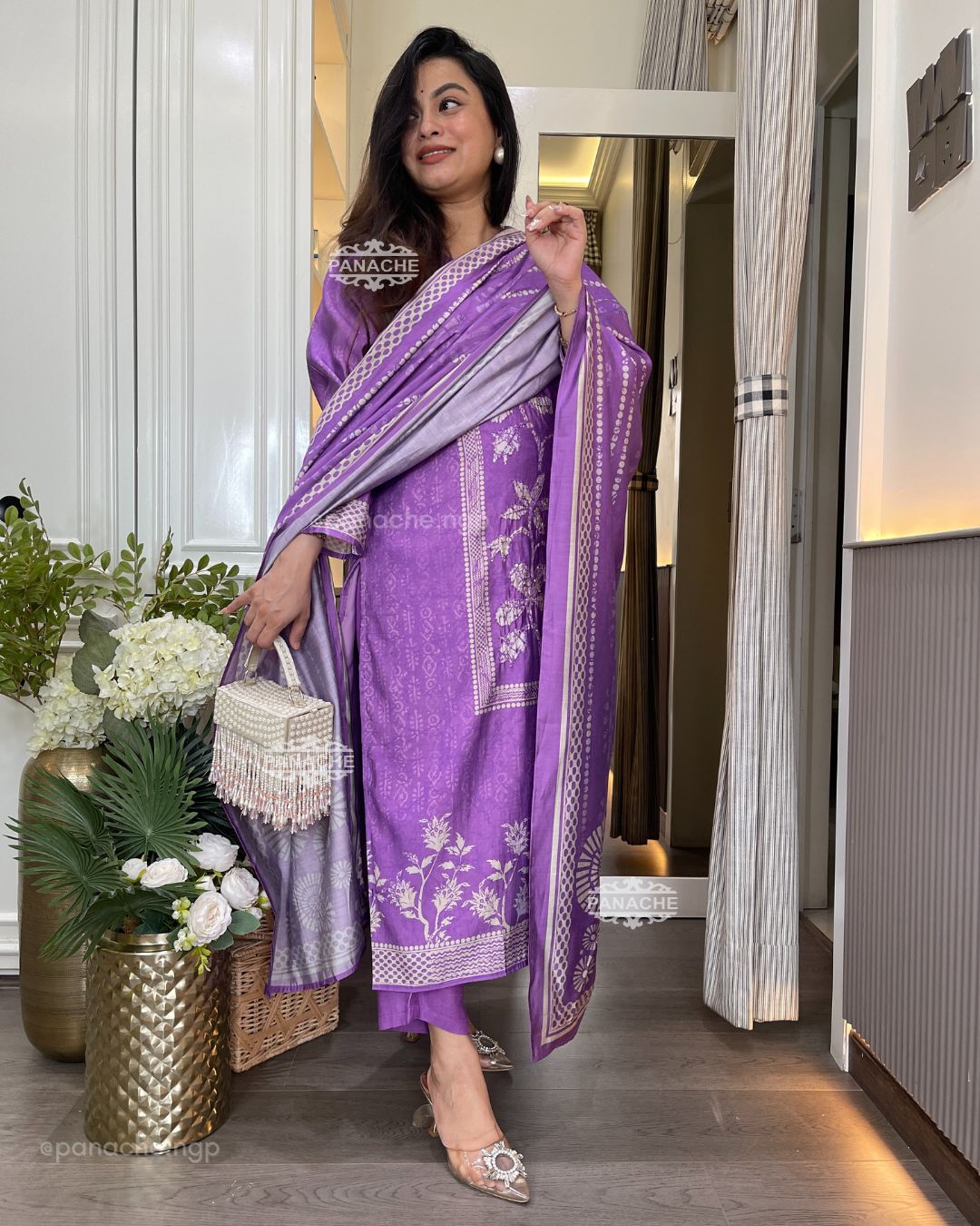 Lavender muslin set