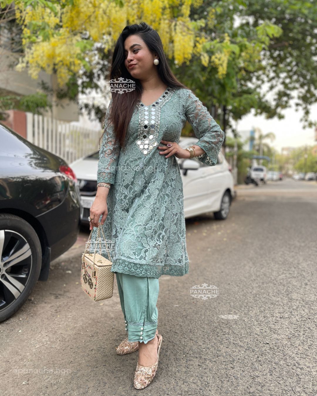 Mirror lace coord