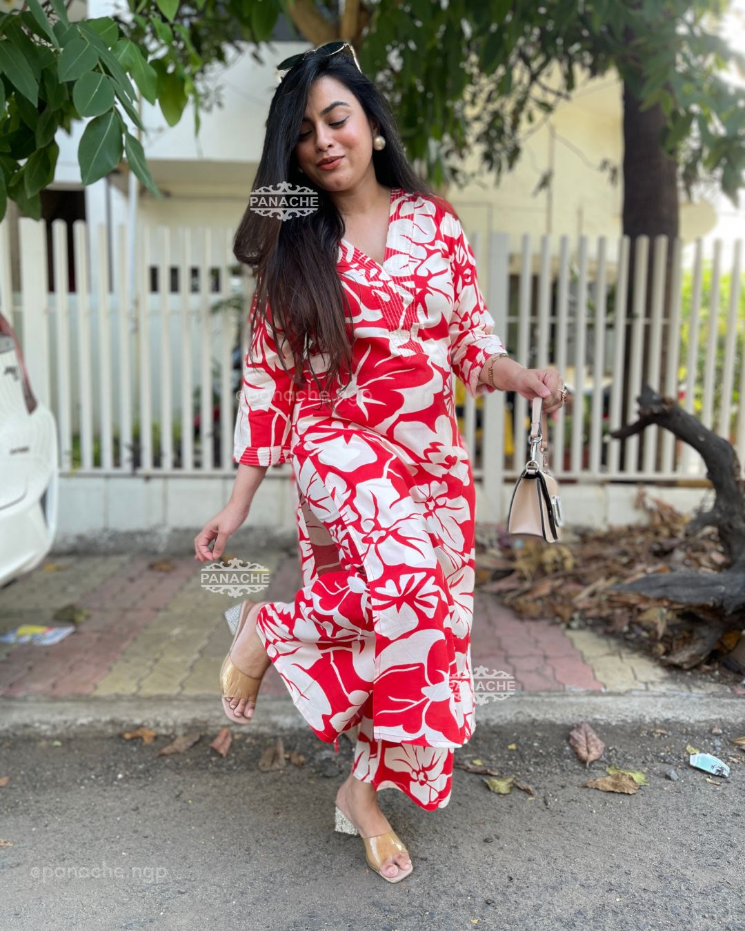 Fiza printed coord set