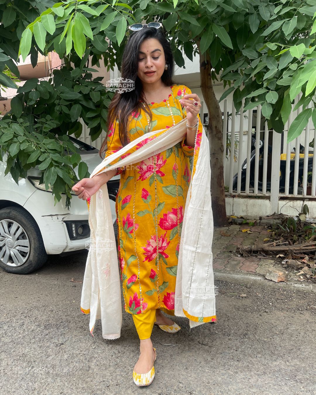 Summer cotton yellow set