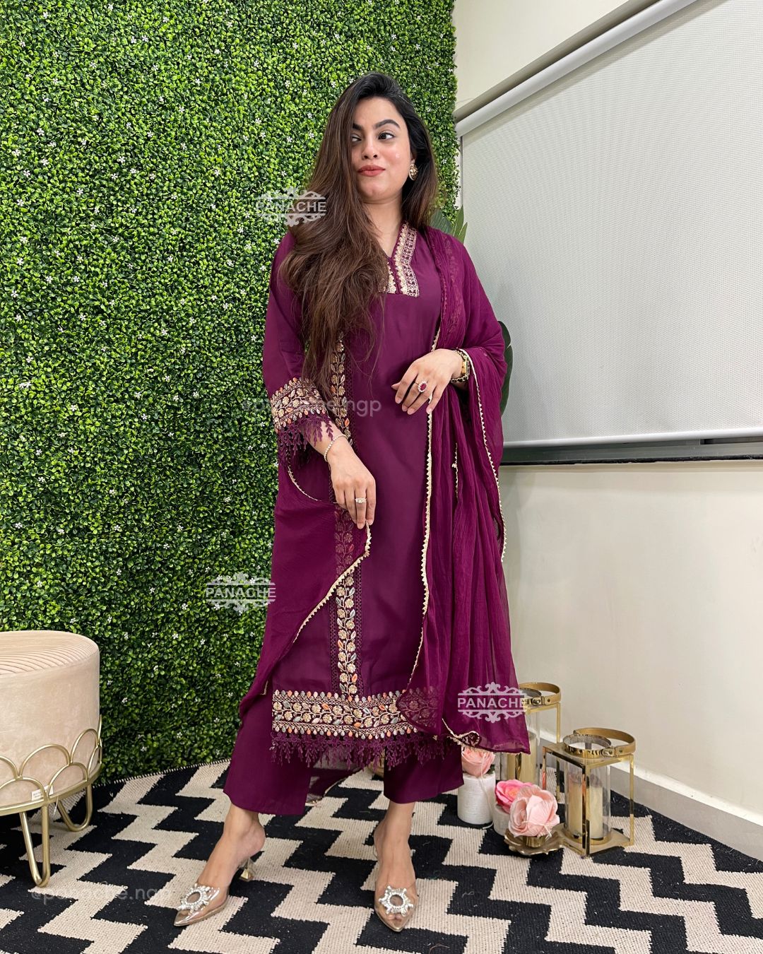 Karachi silk Semiformal set