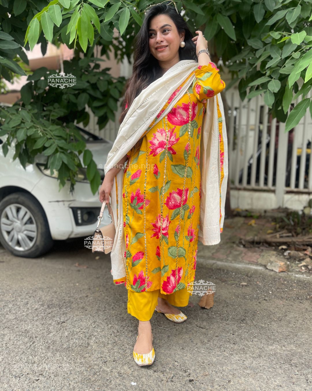 Summer cotton yellow set