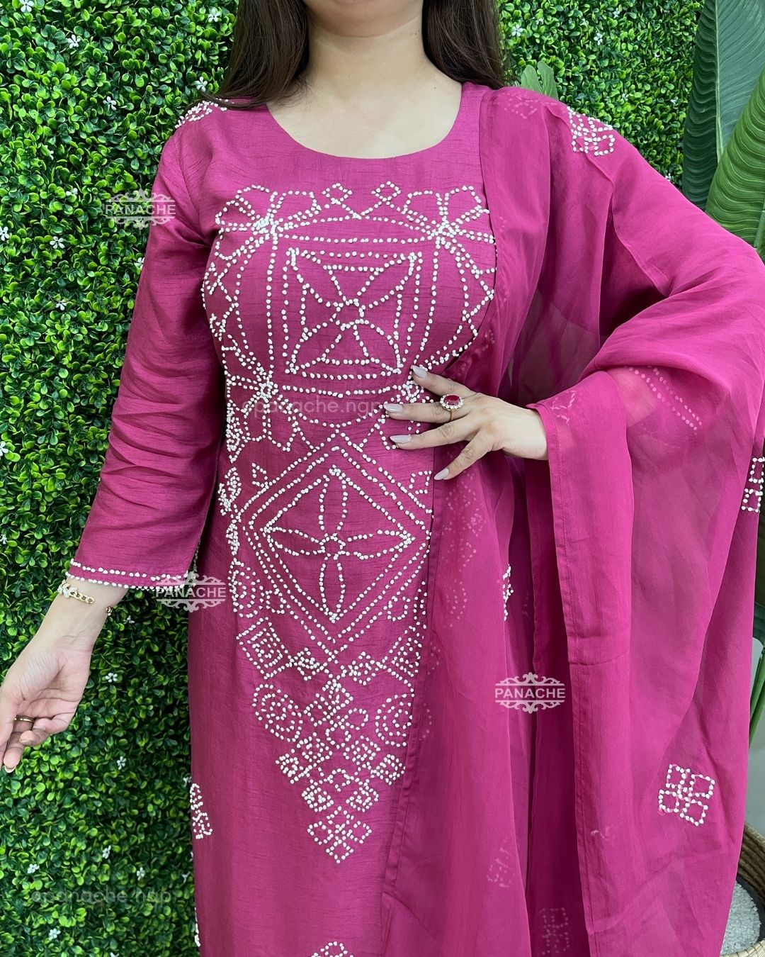 Embroidered pinkness