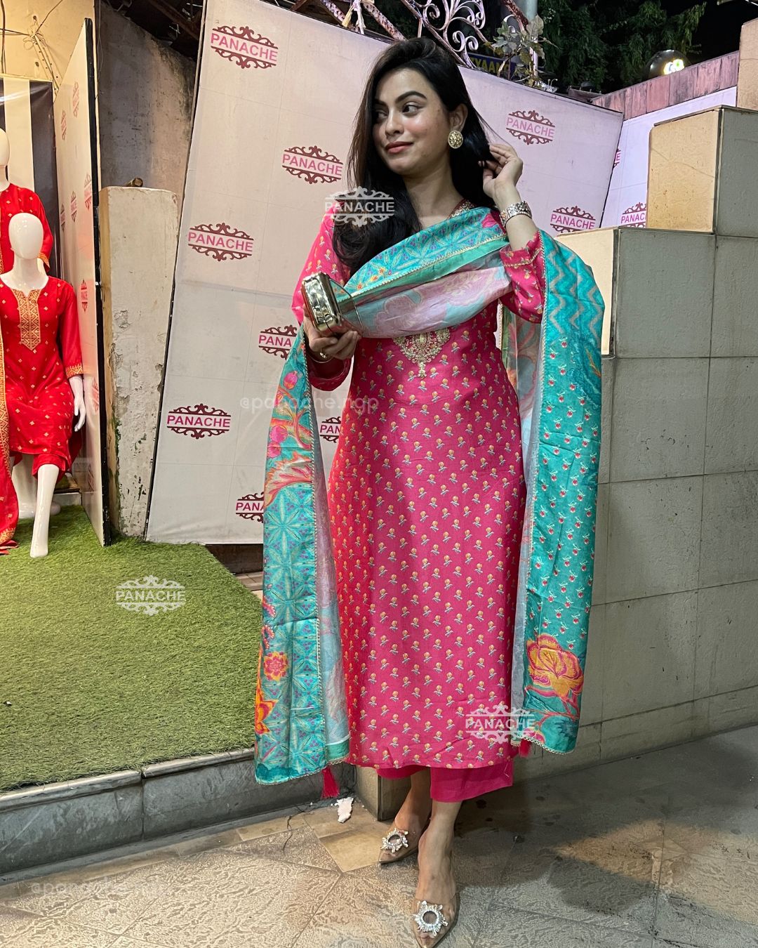 Print on print linen set