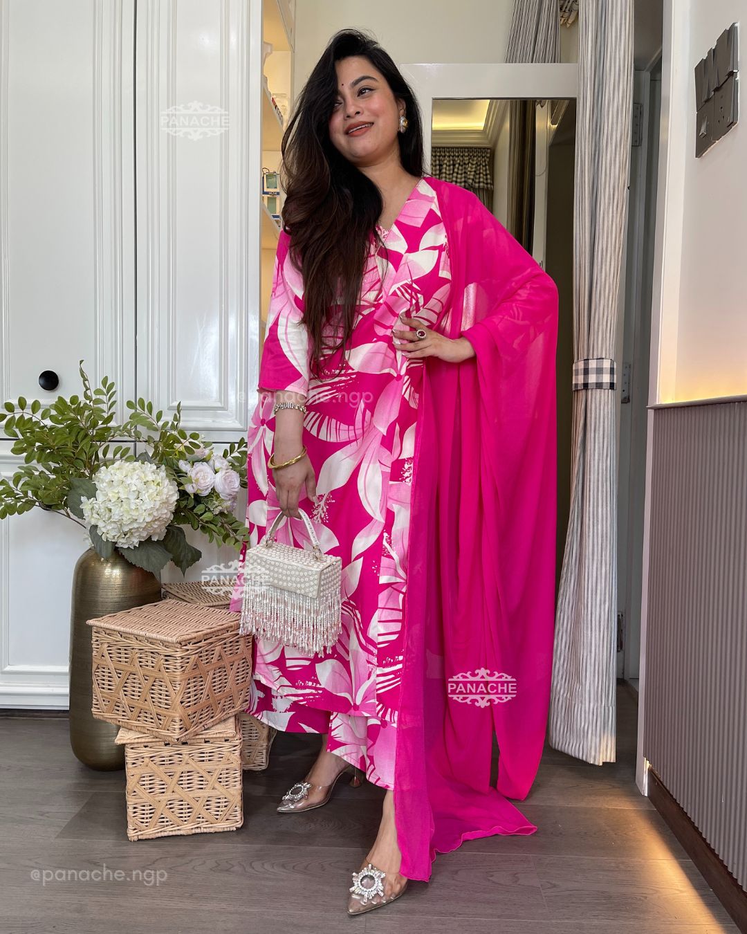 Daily wear set in pink