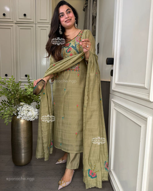 Sage katha suit set