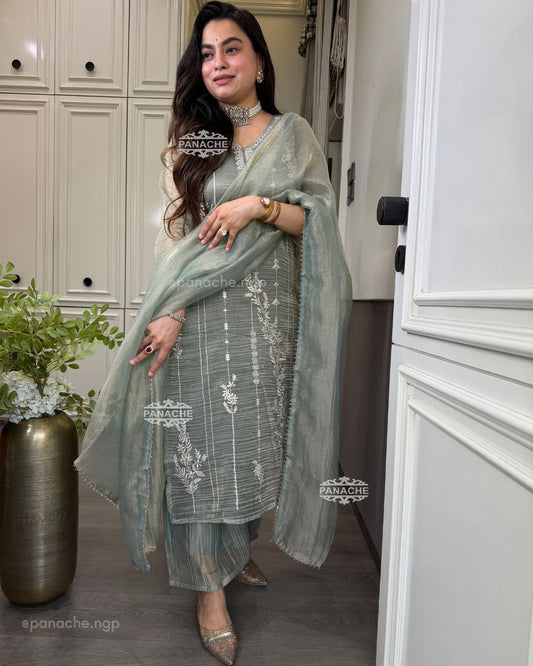 Ruhaan tissue partywear set