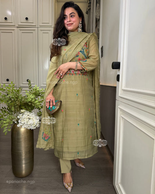 Sage katha suit set