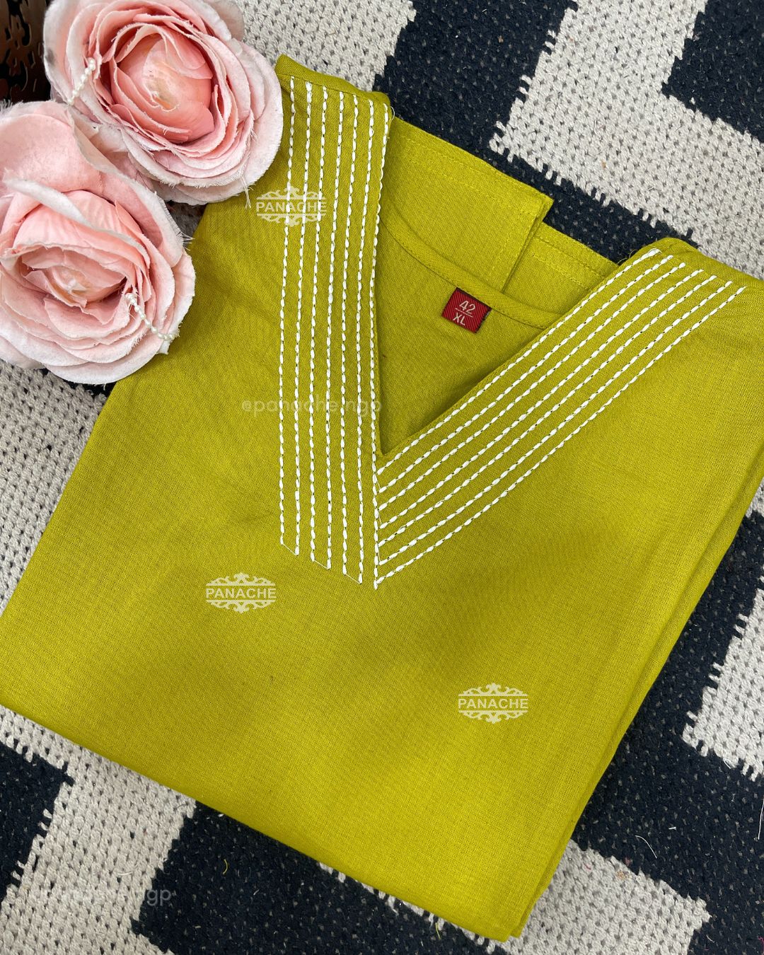 Haldi yellow embroidered coords