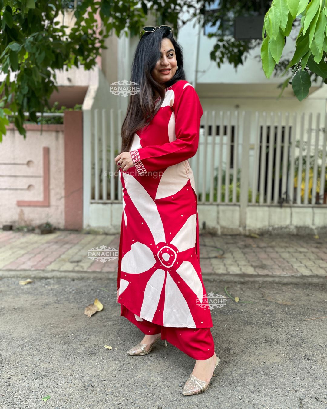 Print on print dailywear set