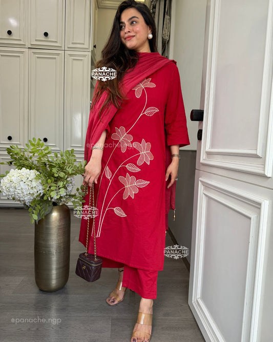 Fresh red suit set