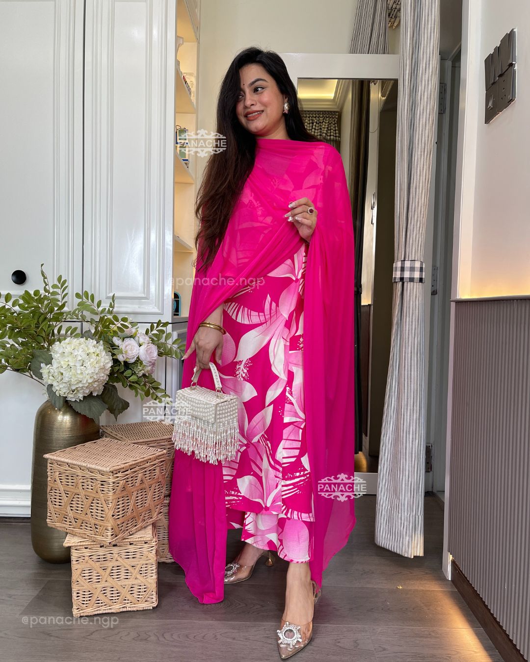 Daily wear set in pink