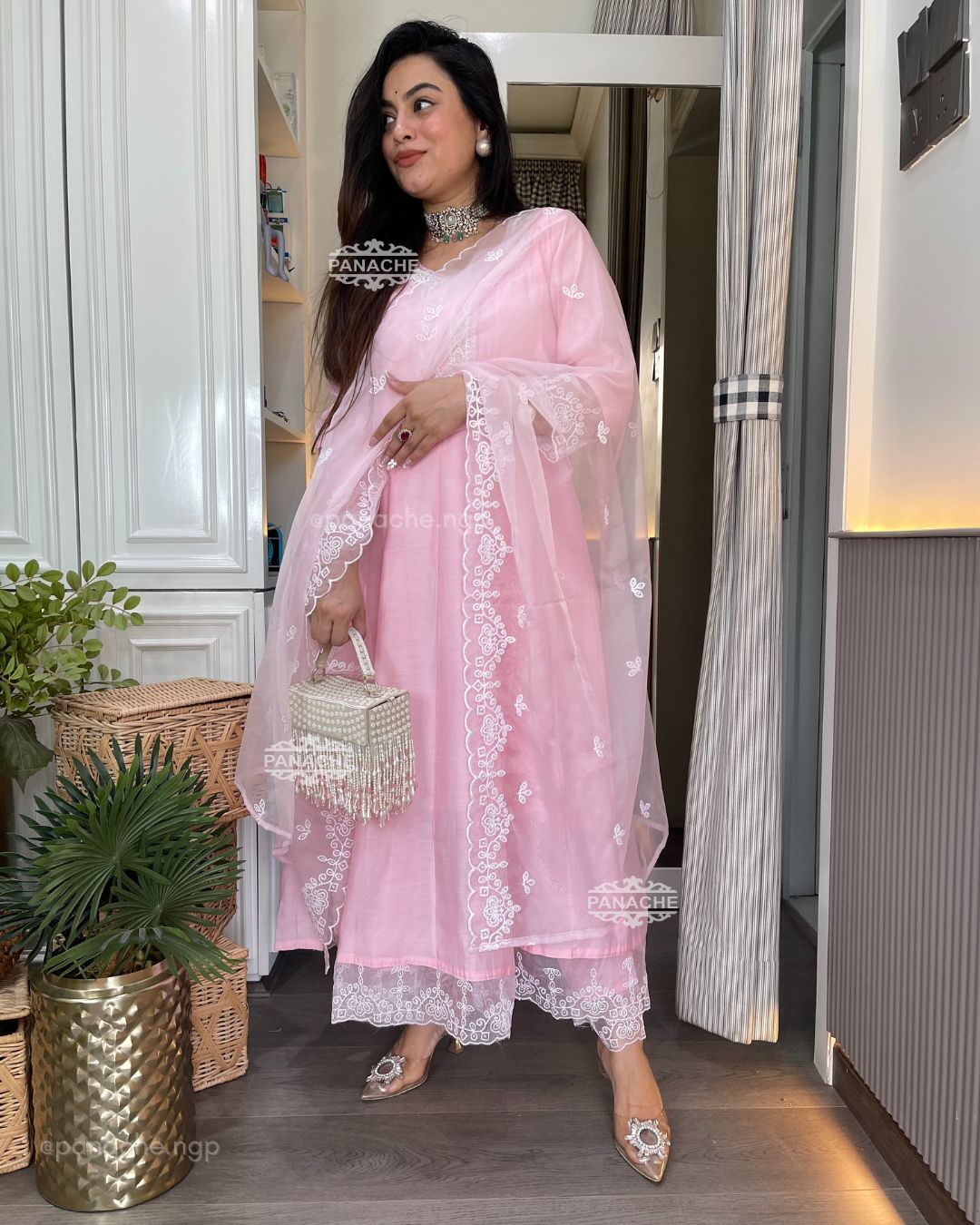 Noore pastel anarkali set