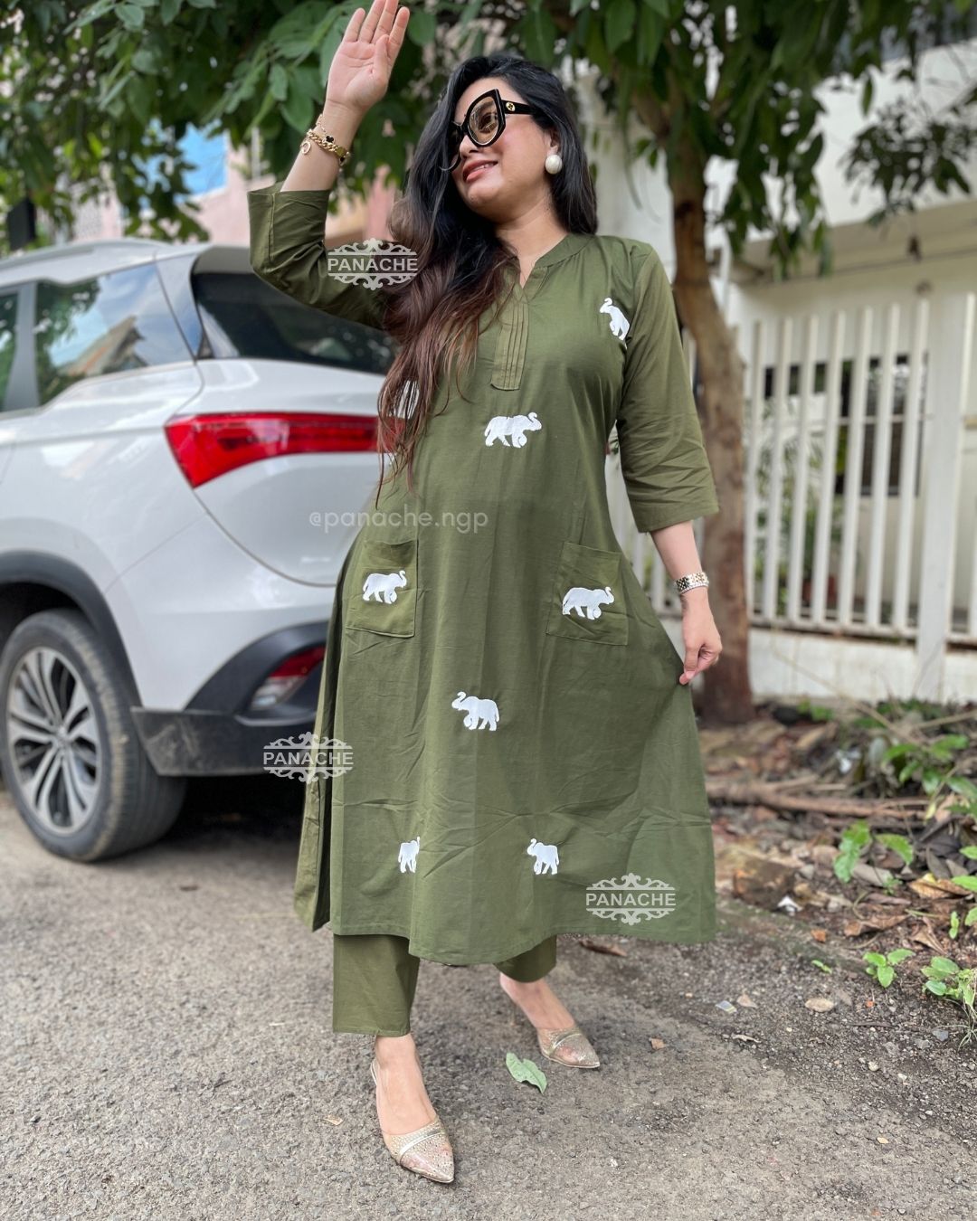 Embroidered budget daily wear coords