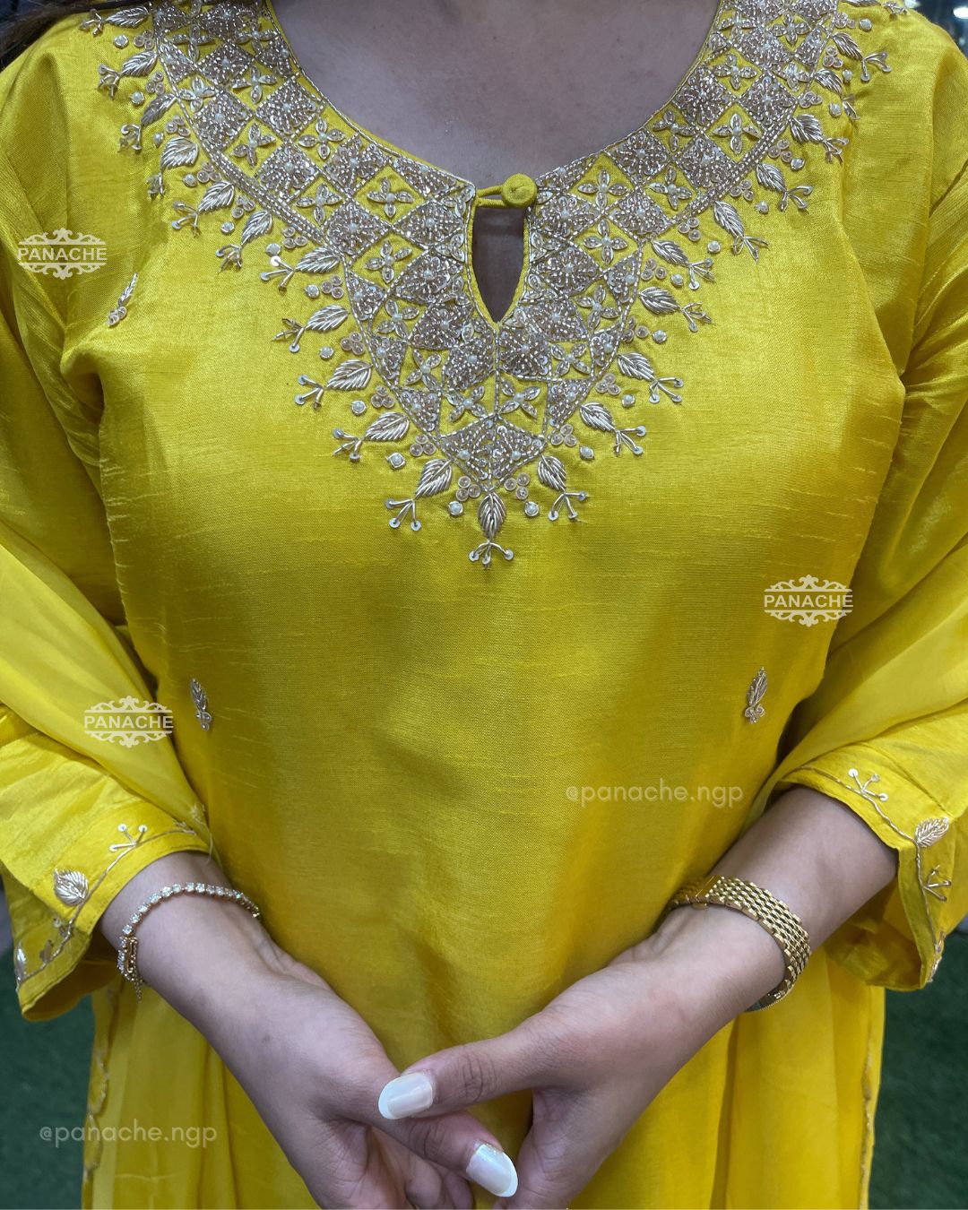 Fresh Yellow Silk Set!