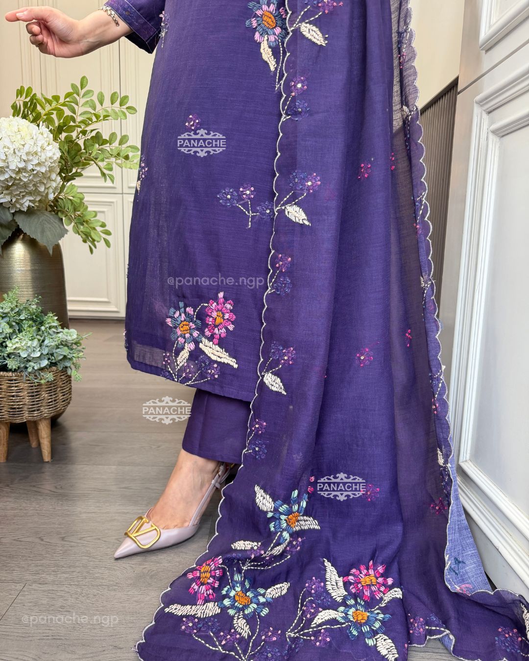 Katha heritage suit set