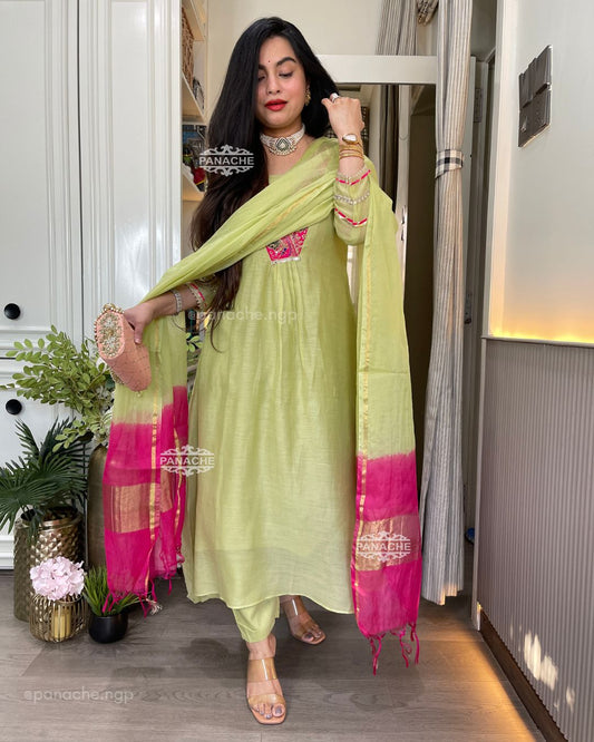 Garden fresh green suit set