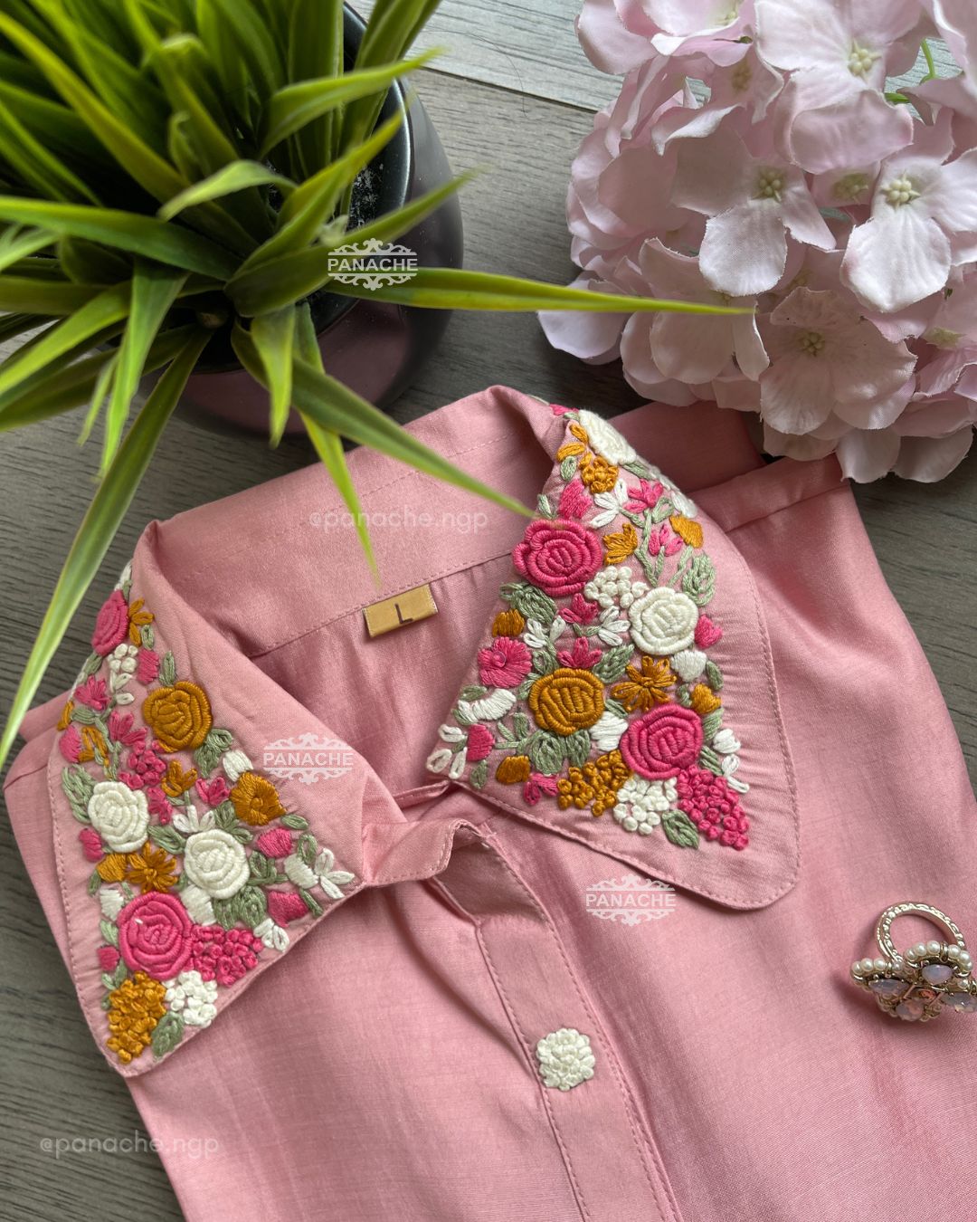 Frenchknot peach coords