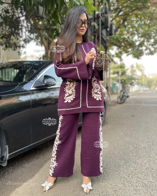 Mauve Woollen coords