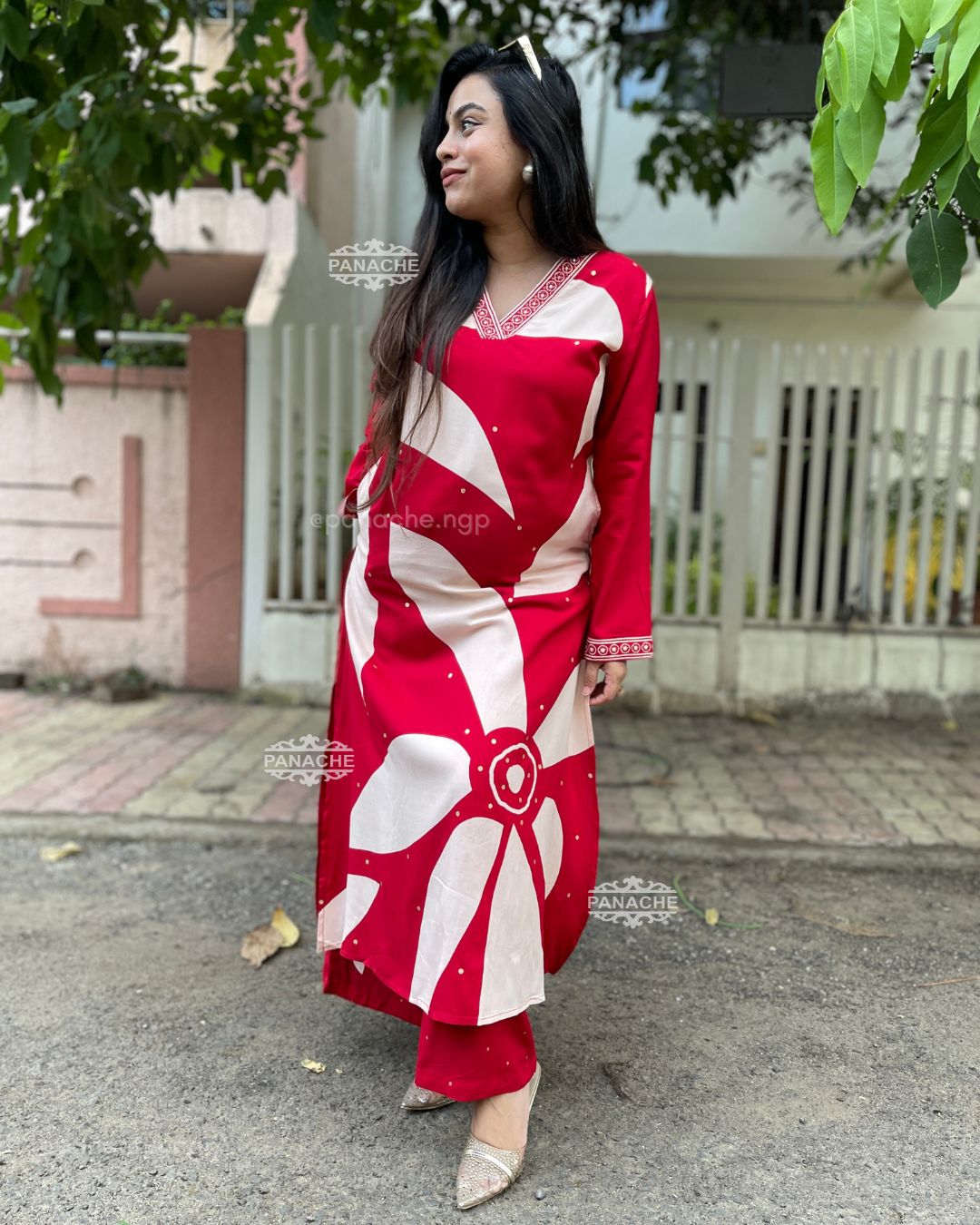 Print on print dailywear set