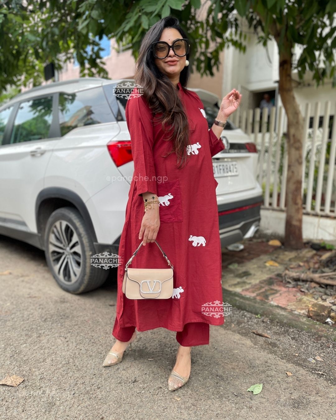Embroidered budget daily wear coords
