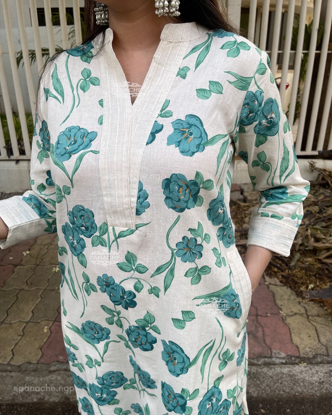 Printed floral coord