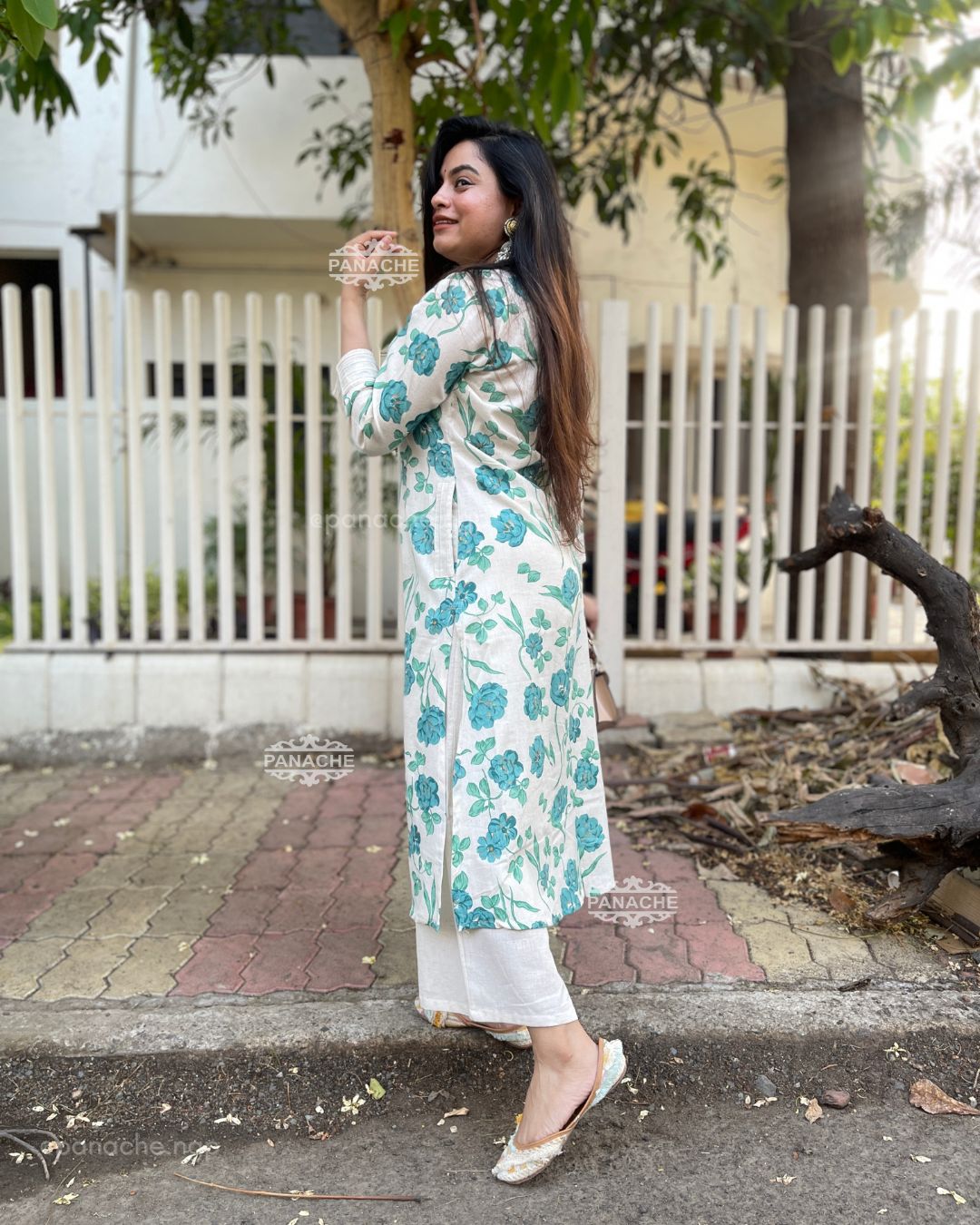 Printed floral coord