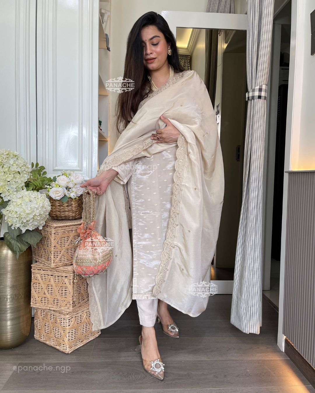 Ivory Pret collection with Potli