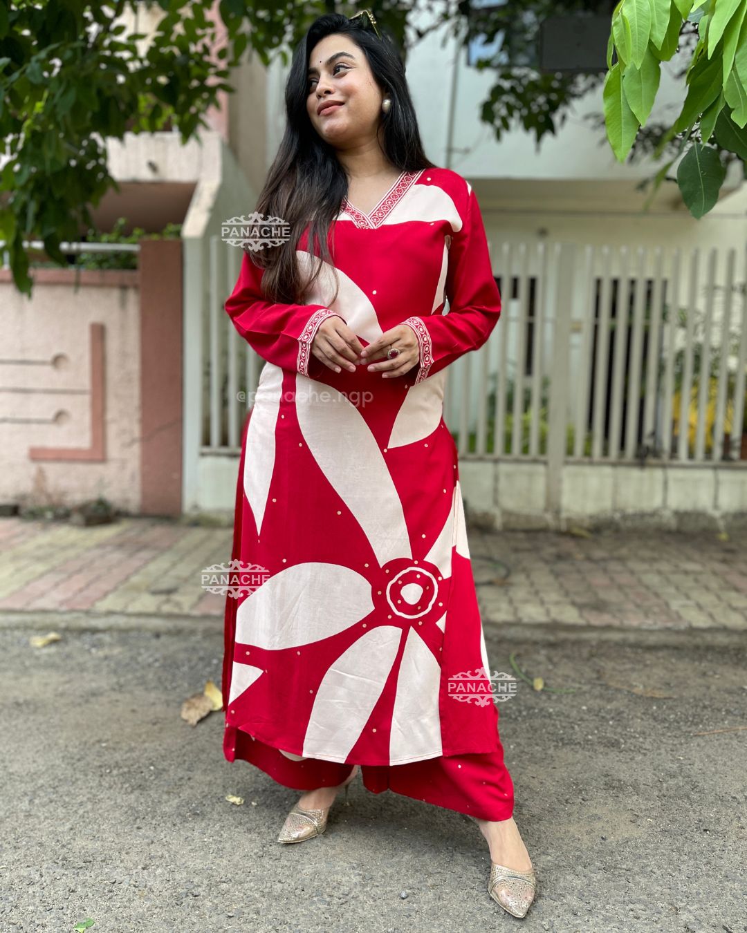 Print on print dailywear set