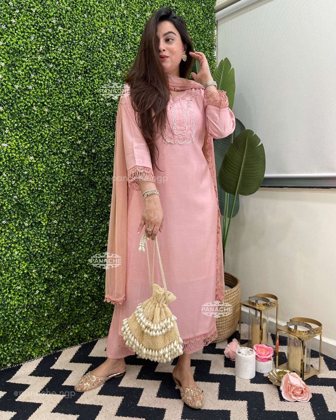 Powder pink karachi special