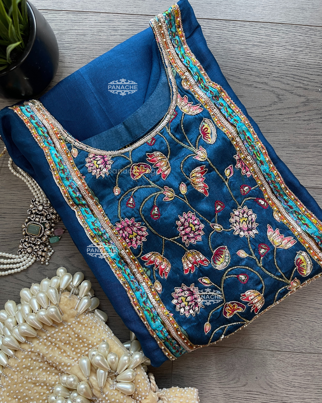 Teel gajji suit set