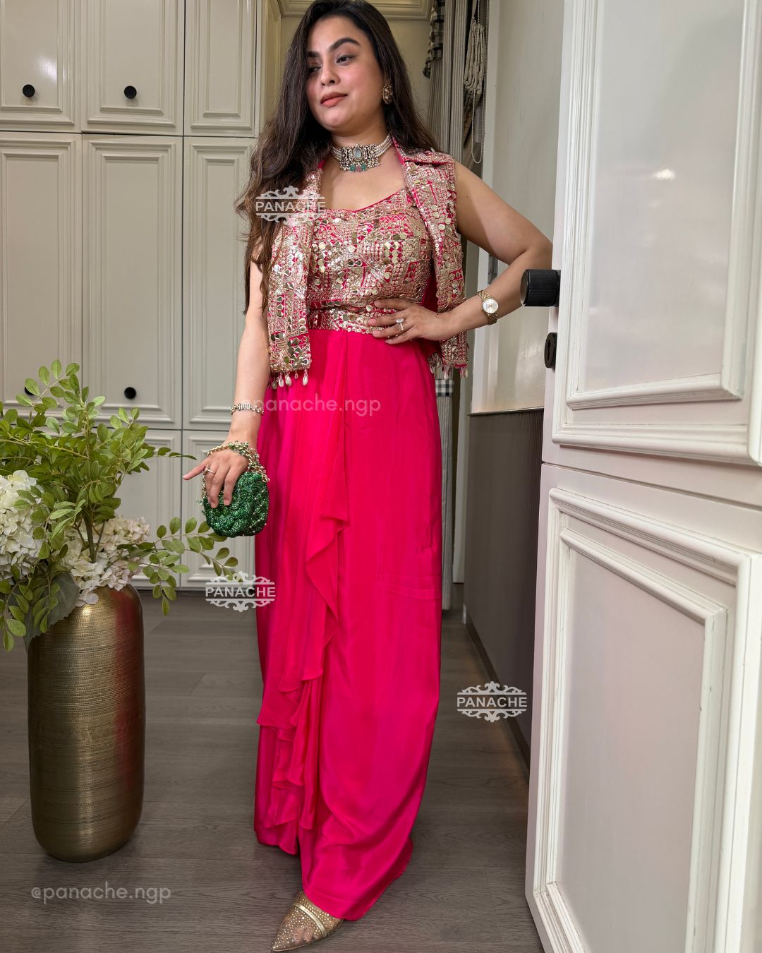 Drapes and bling set