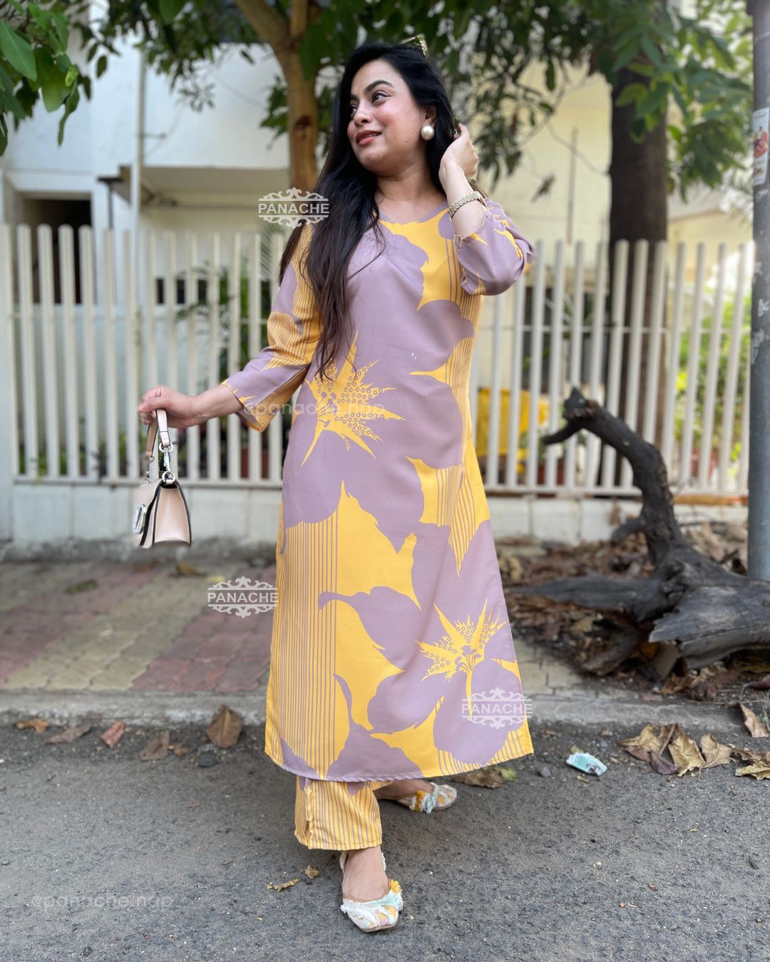 Lilac floral set