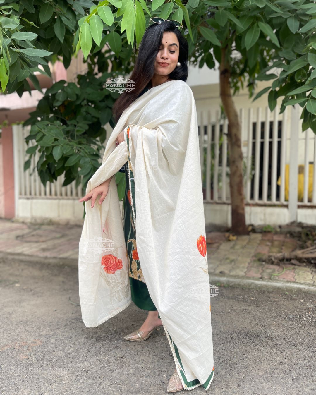 Appliqué garden mul set