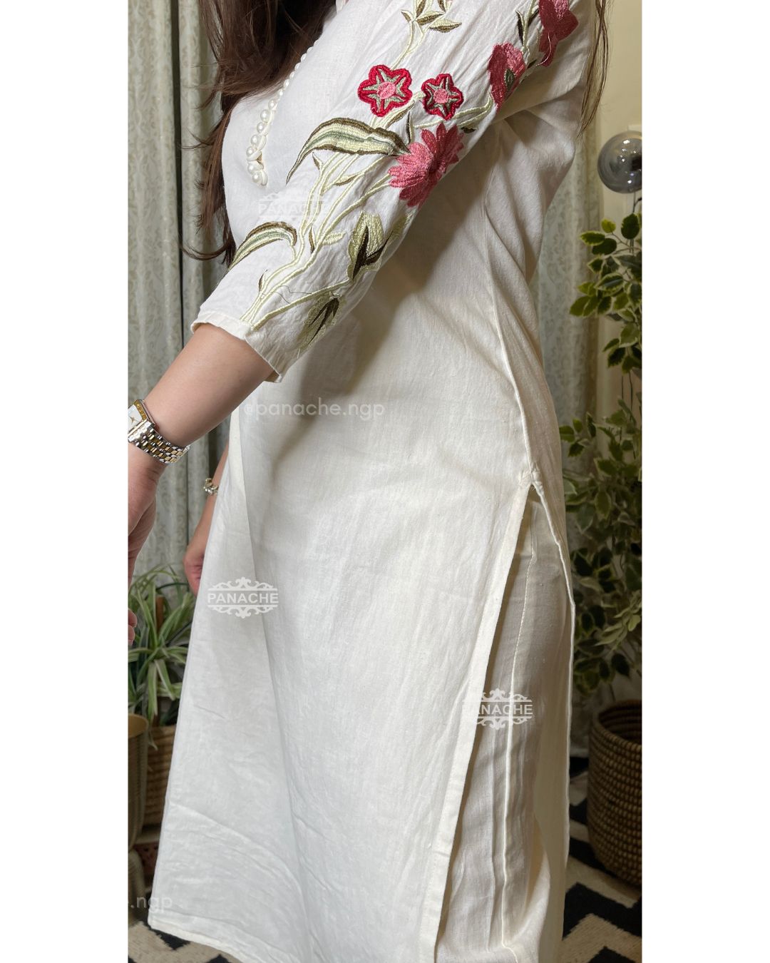 Cotton embroidered set For daily wear / office wear