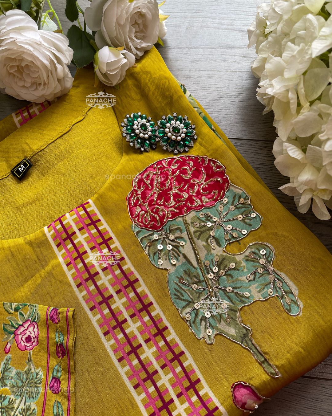 Sunshine floral crepe suit