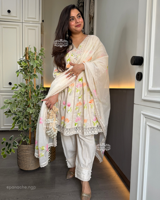 Pastel Petals Suit Set